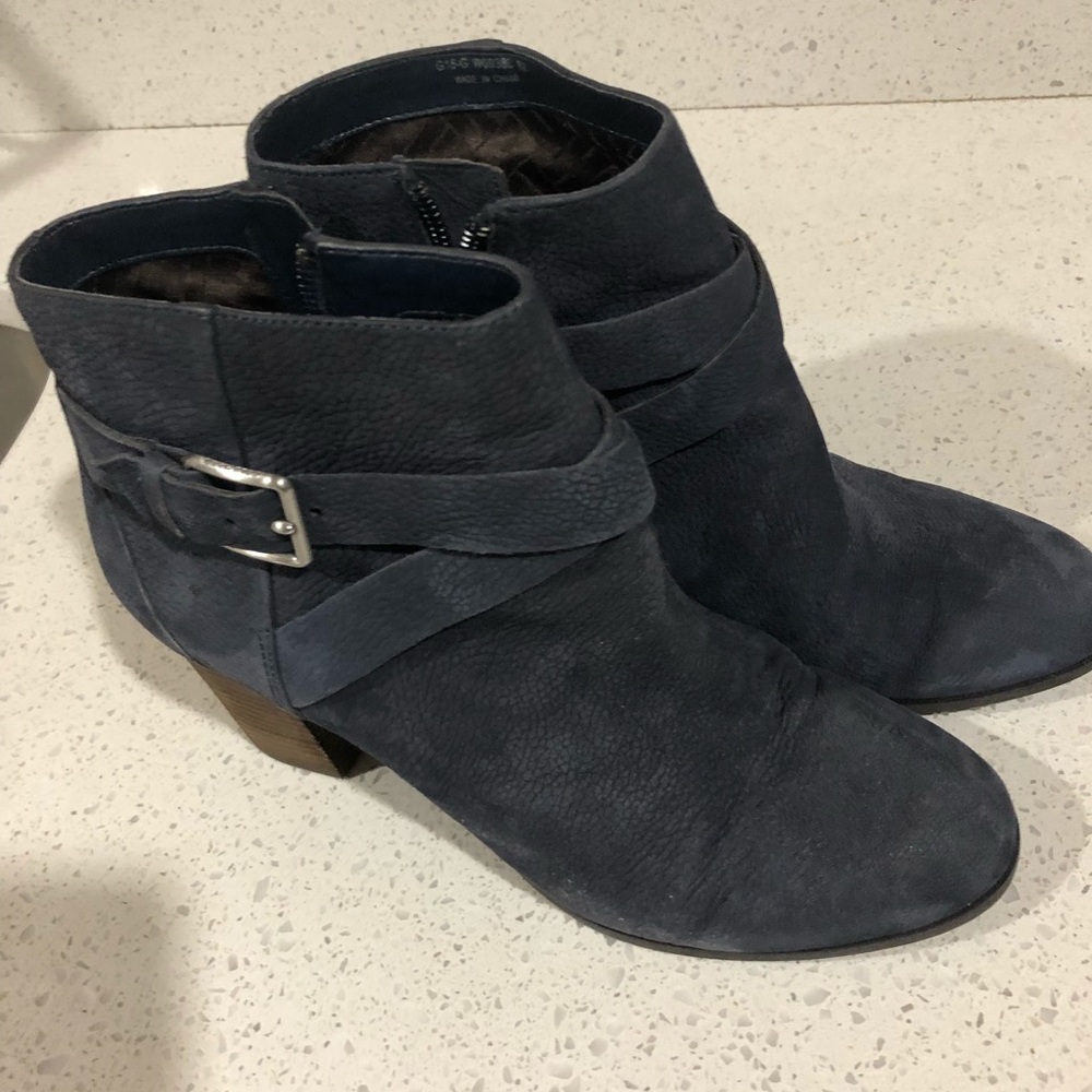 Cole Haan blue booties